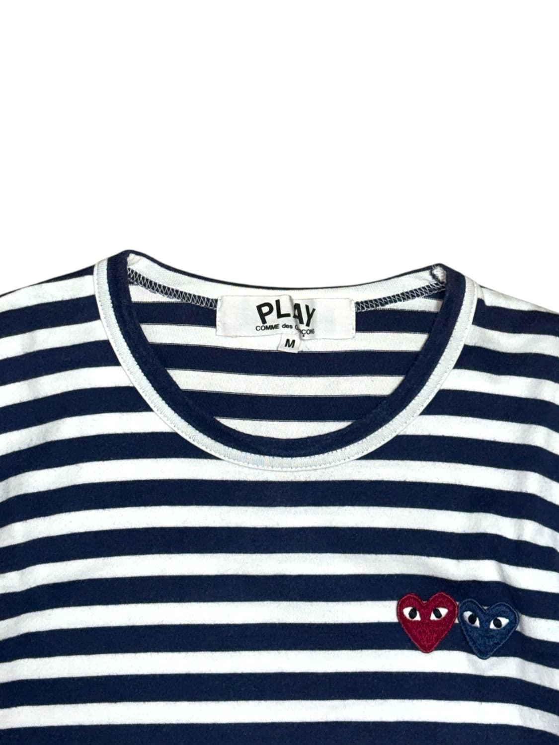 꼼데가르송 플레이 더블 하트 네이비 롱슬리브 상품이미지4