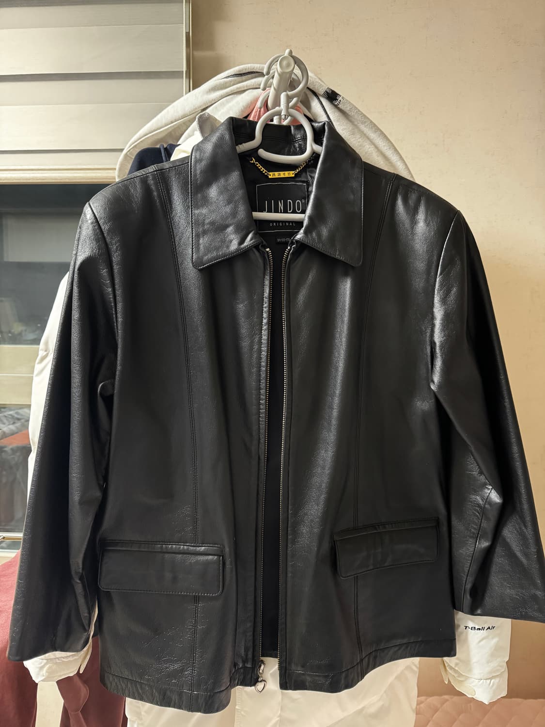 빈티지 레더 자켓 겉가죽 소100% 상품이미지2