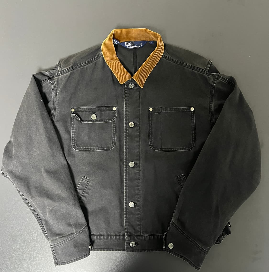 폴로 덩가리 자켓 블랙 90s 상품이미지1