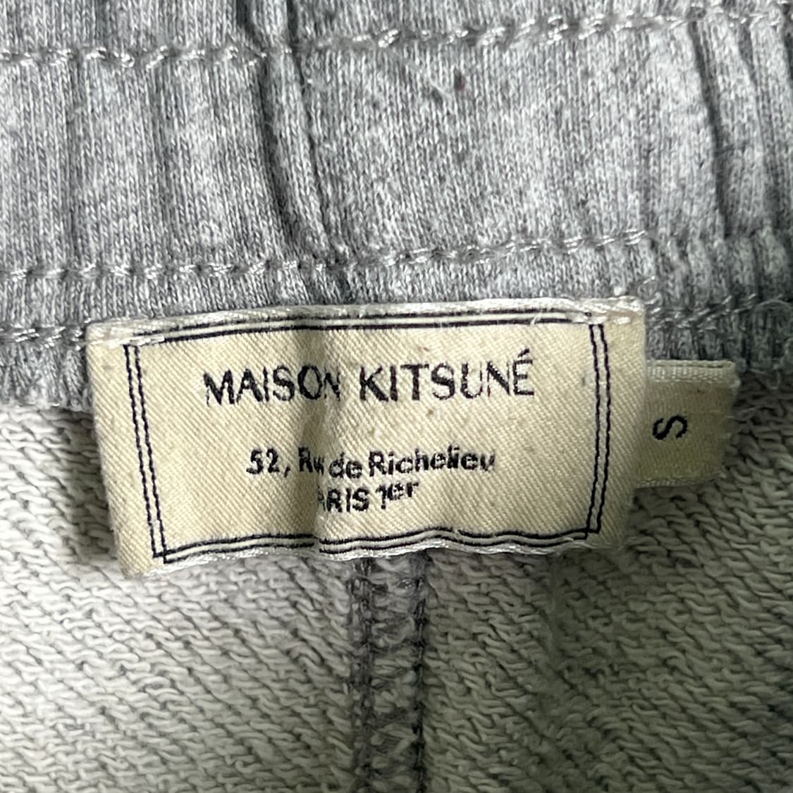 메종키츠네 트리컬러 폭스 패치 조거 팬츠 S 상품이미지3