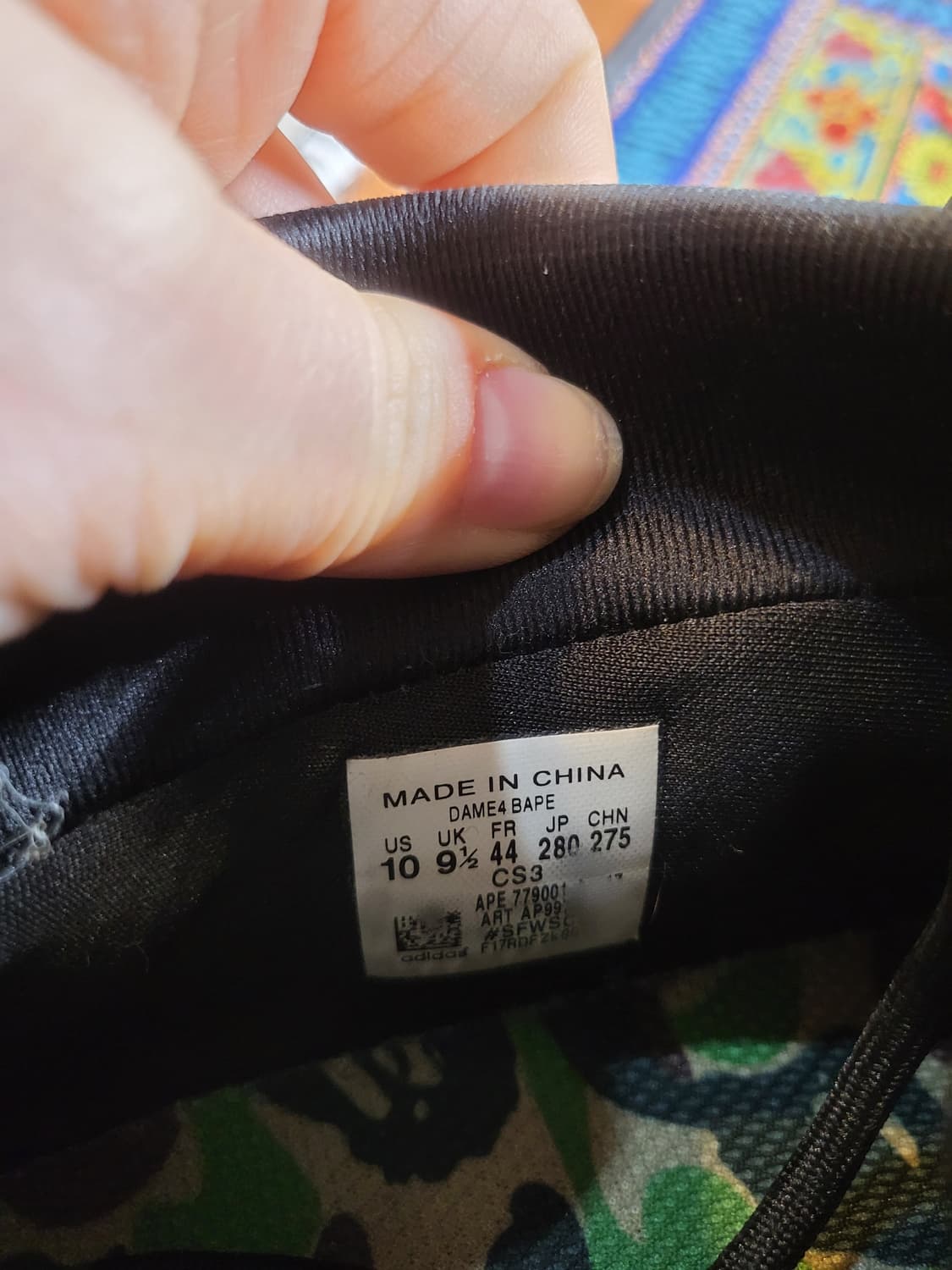 아디다스 × 베이프  데임4 상품이미지8