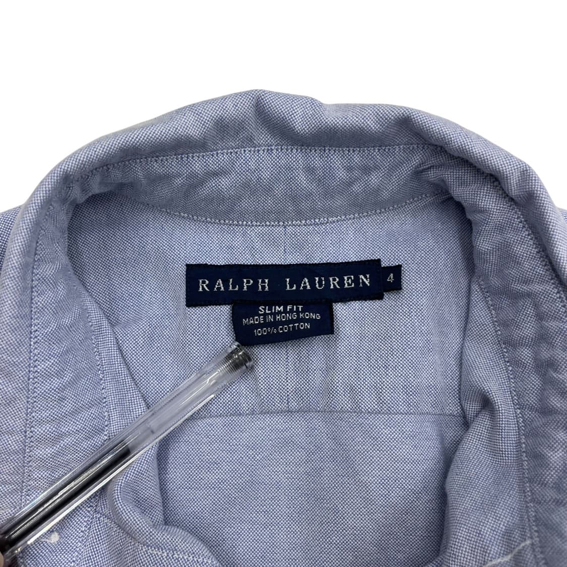 폴로 랄프로렌 슬림핏 옥스포드 소라 셔츠 4 상품이미지5