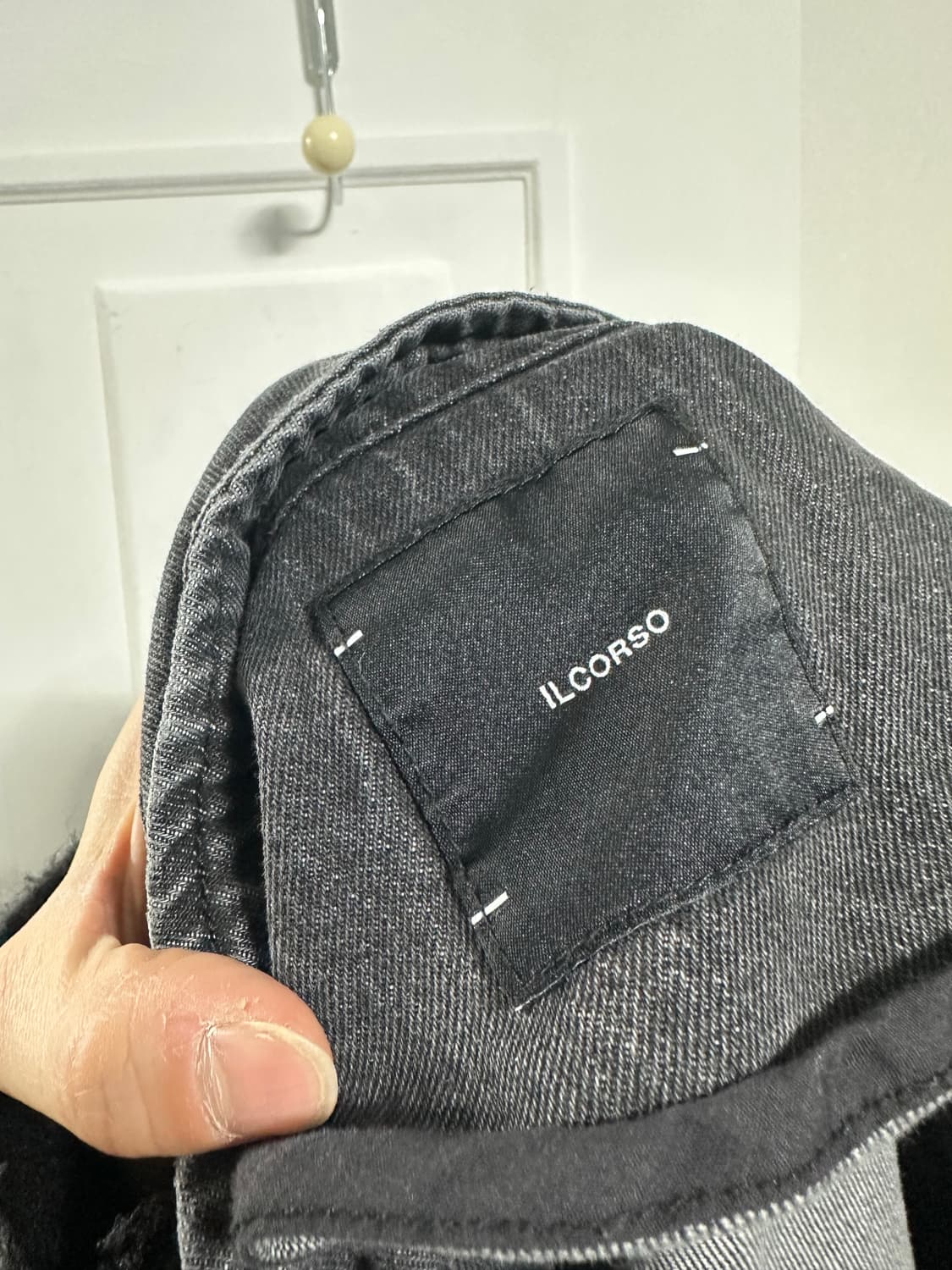 일꼬르소 벌룬핏 하이넥 데님 자켓 상품이미지3