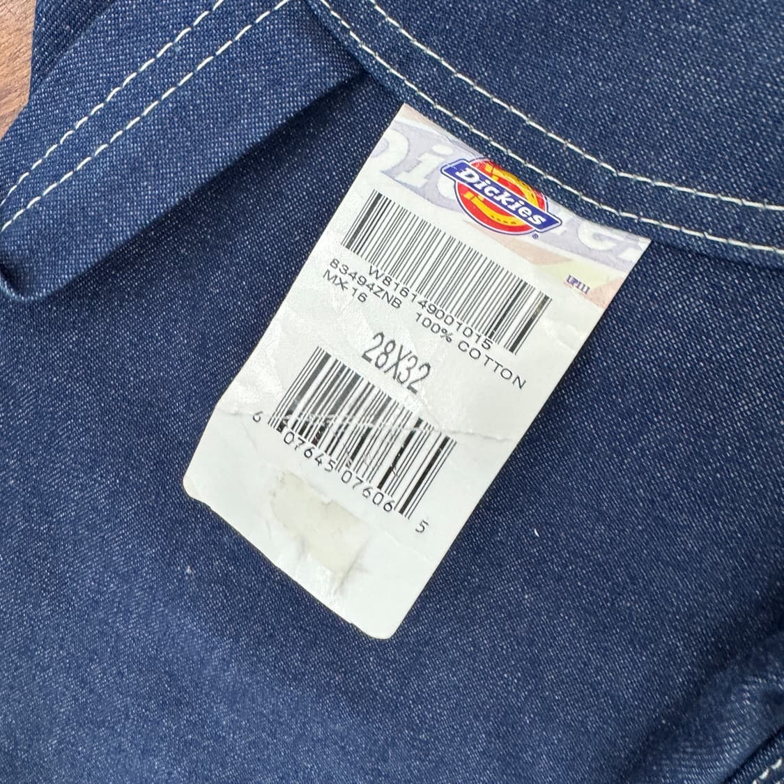 (새상품) 디키즈 28 X 32 데님 오버롤 멜빵 상품이미지6