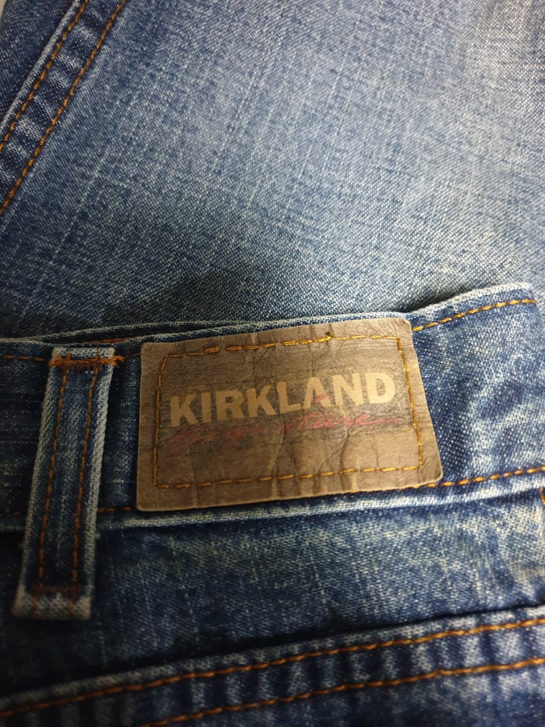 커클랜드 빈티지 워시드 세미와이드 데님팬츠 (36) 상품이미지4