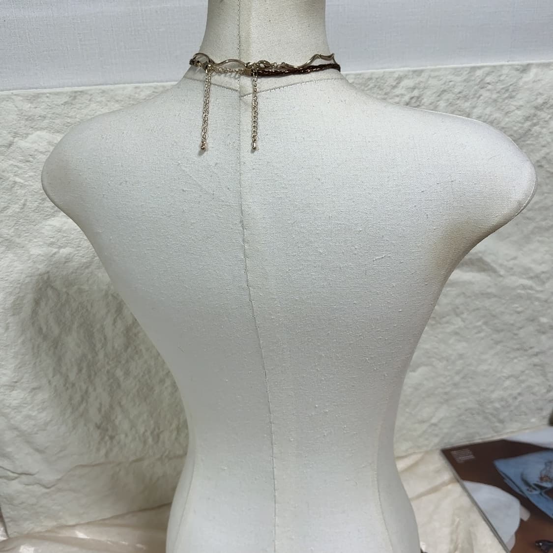 빈티지 꽈배기 웨이브 초커 목걸이세트 상품이미지3