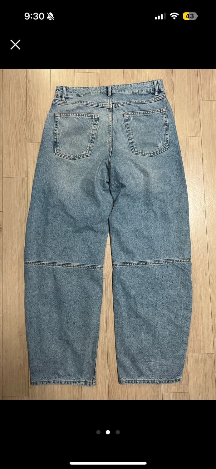 자라(Zara) 와이드 커브드 데님 30 급처 상품이미지2