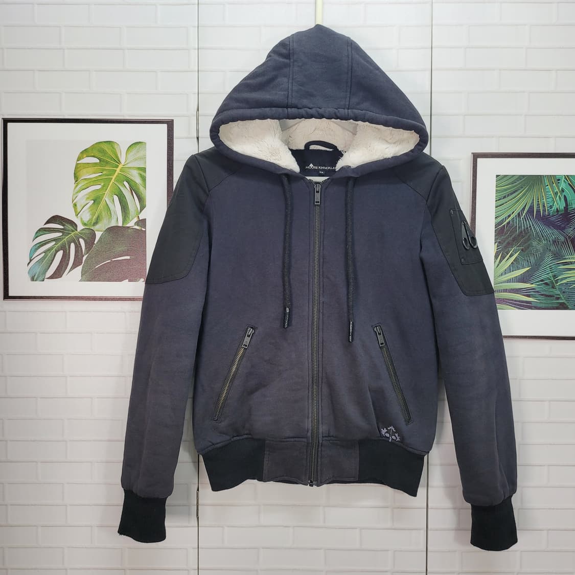 무스너클 칼링턴 후드 집업 자켓 블랙 S사이즈 상품이미지1