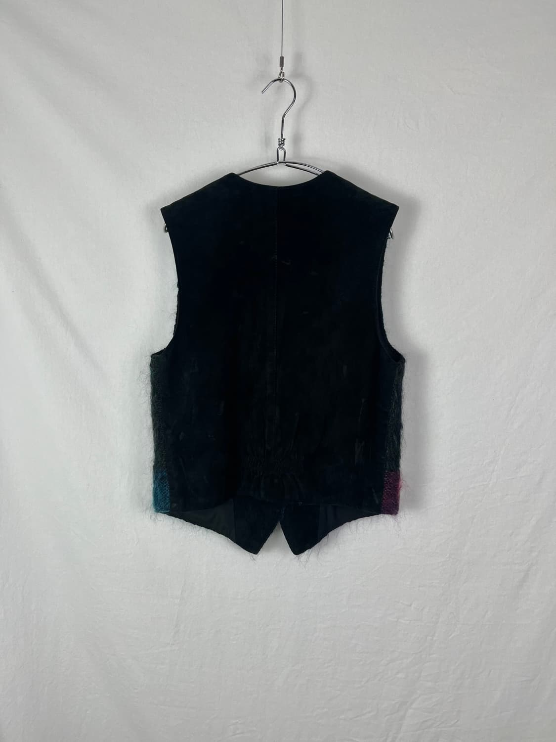 Vintage(Made in canada) 모헤어 도킹 레더 베스트  상품이미지4