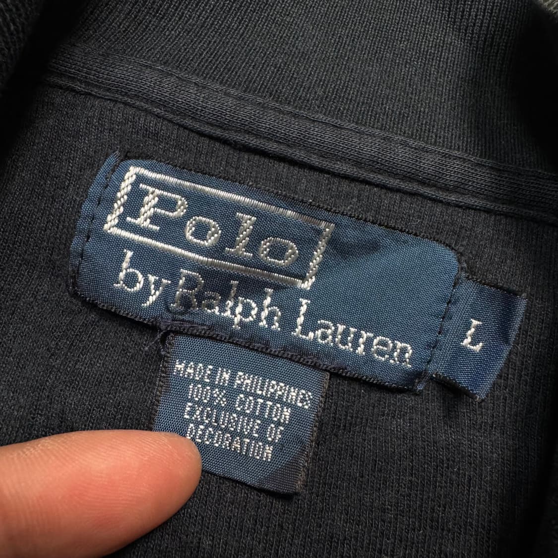 Name : 폴로 랄프로렌 사이드라인 블랙컬러 스웻집업 :)  상품이미지3