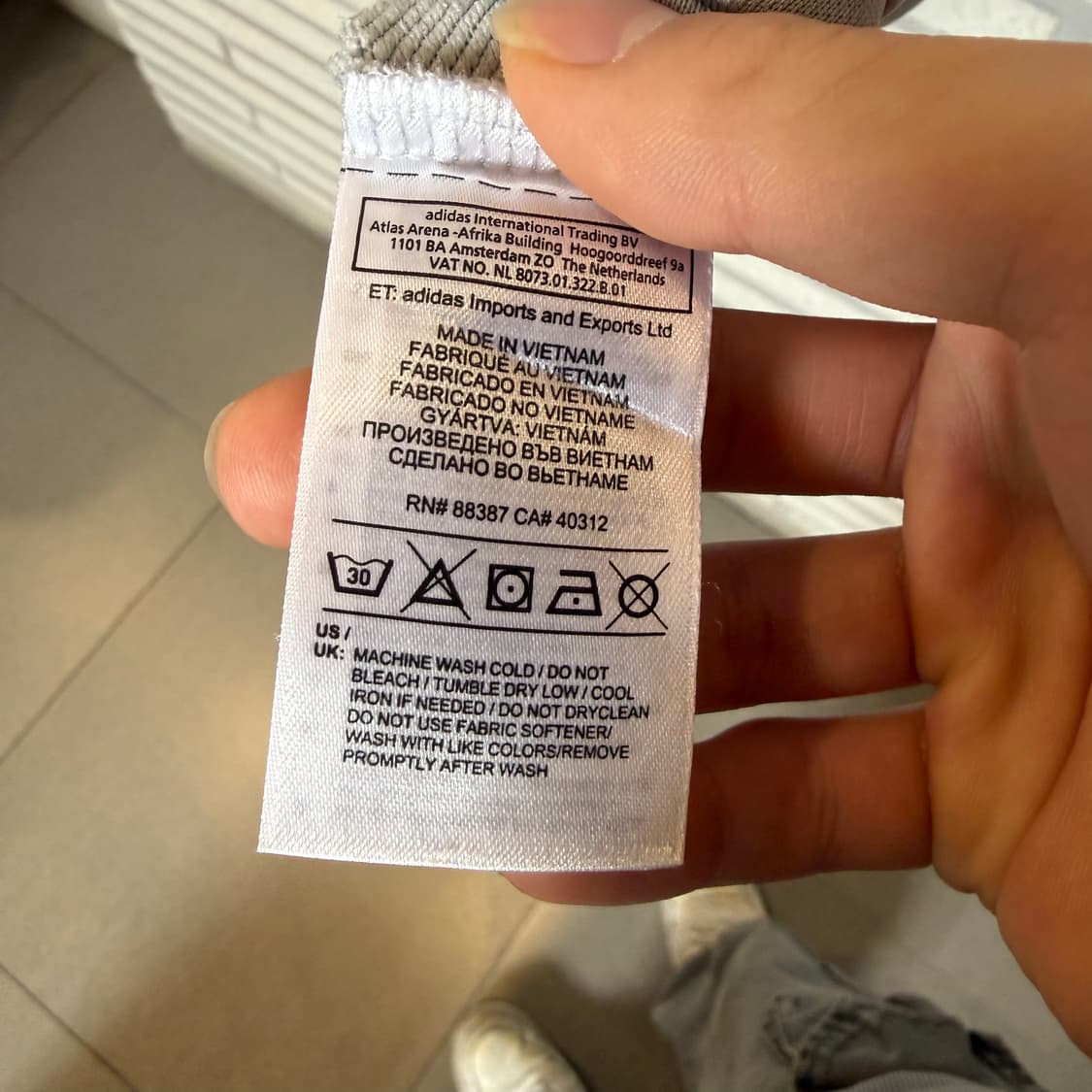 아디다스  체스트 스트라이프  골프 져지 그레이 컬러   상품이미지7