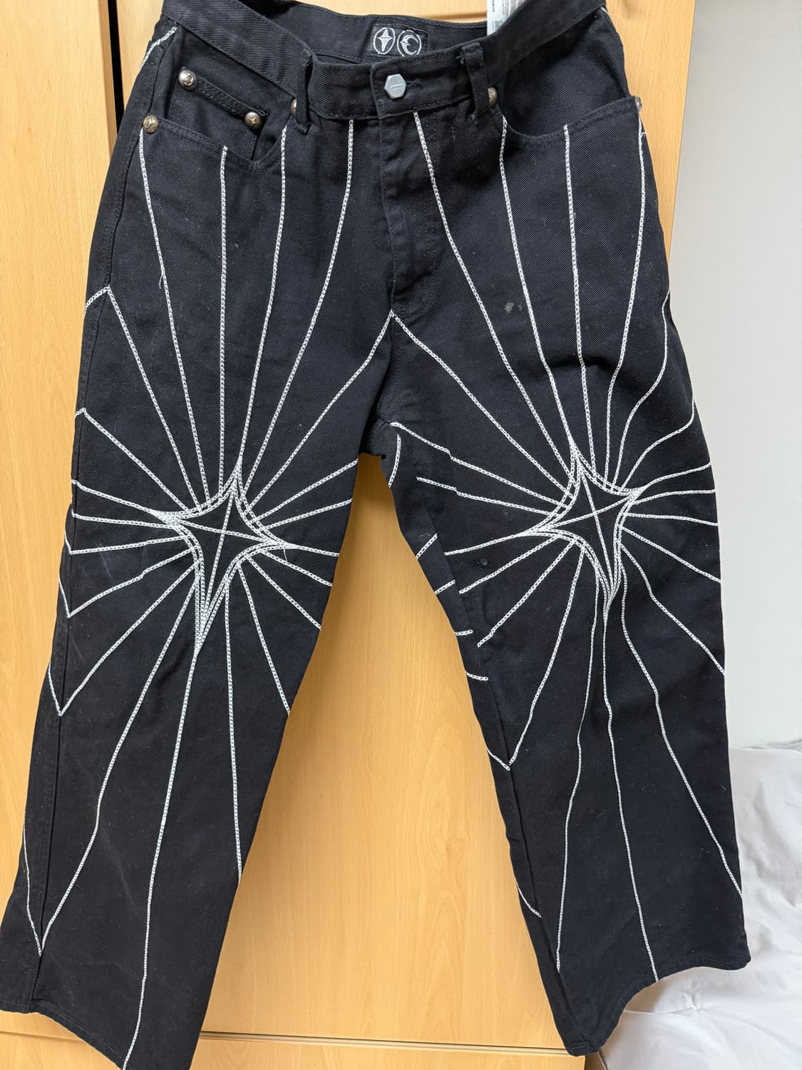 떠그클럽 체인스티치 팬츠 사이즈 2  상품이미지1