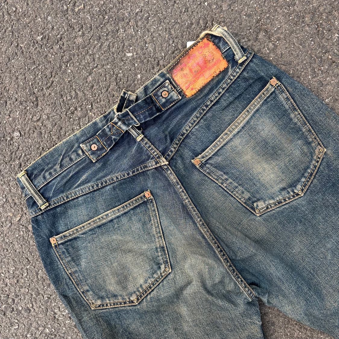일본 sewing chop 신치백 셀비지 데님 팬츠 상품이미지9