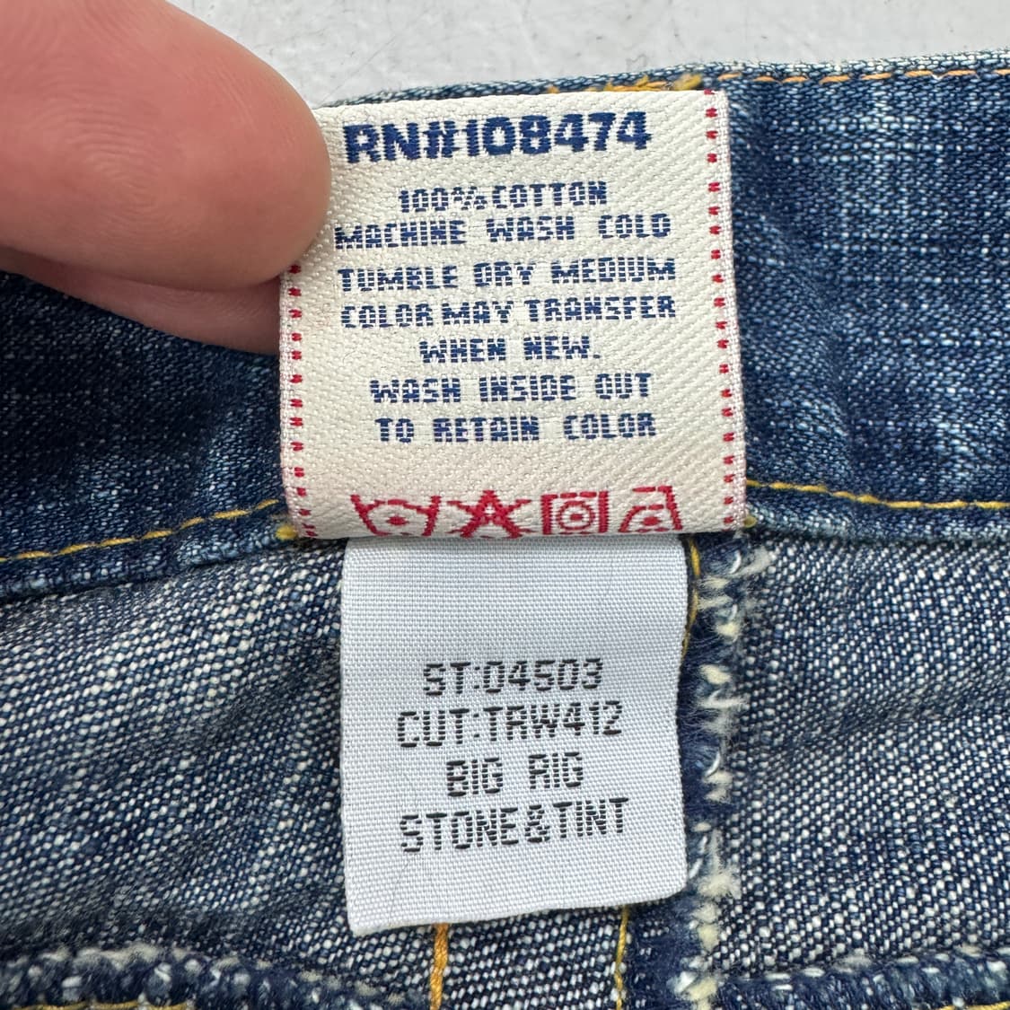 트루릴리전 Y2K 조이 부츠컷 디스트레스드 데님팬츠 상품이미지9