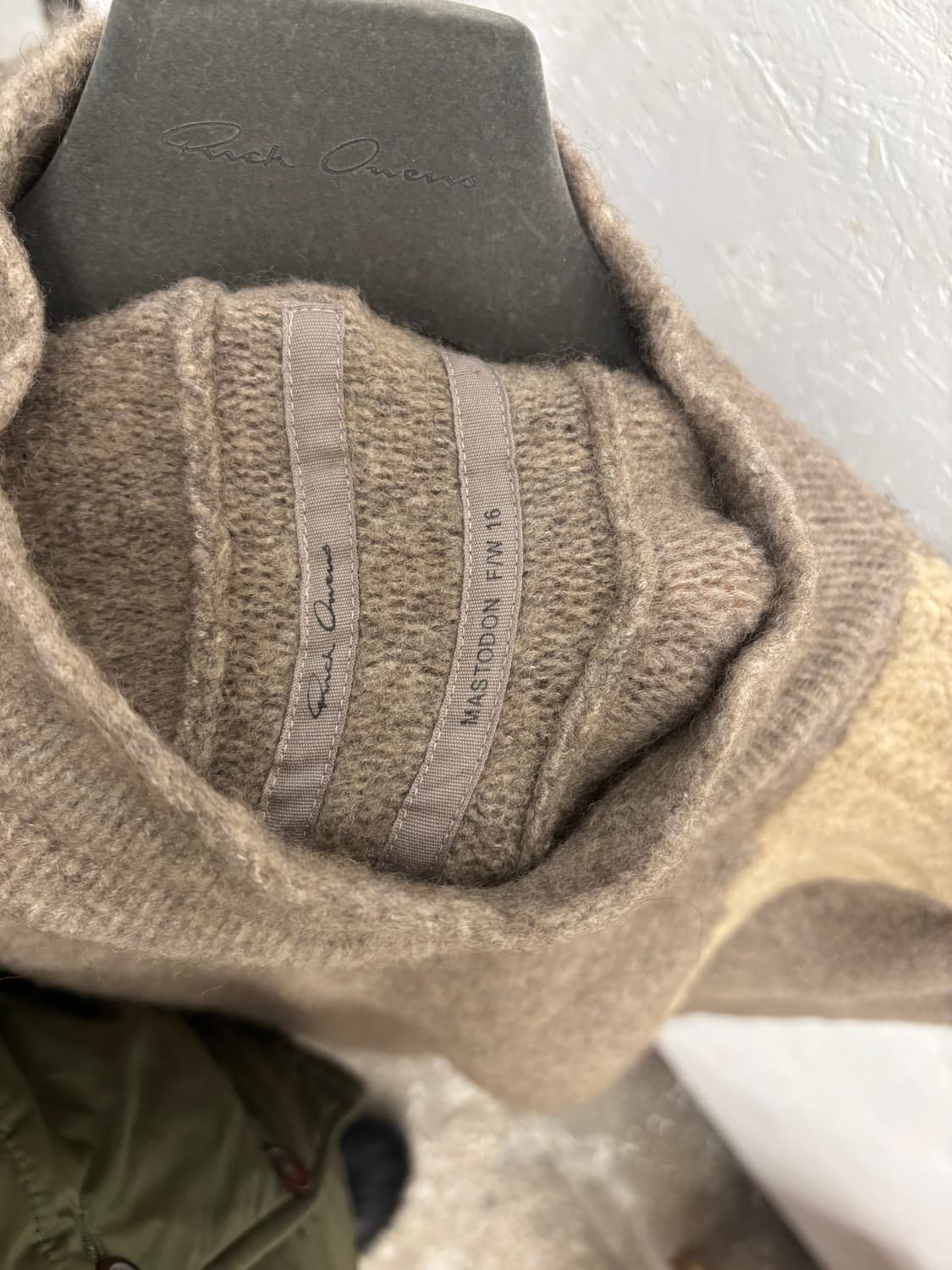 릭오웬스 니트 MASTODON 16 F/W 베이지  상품이미지6