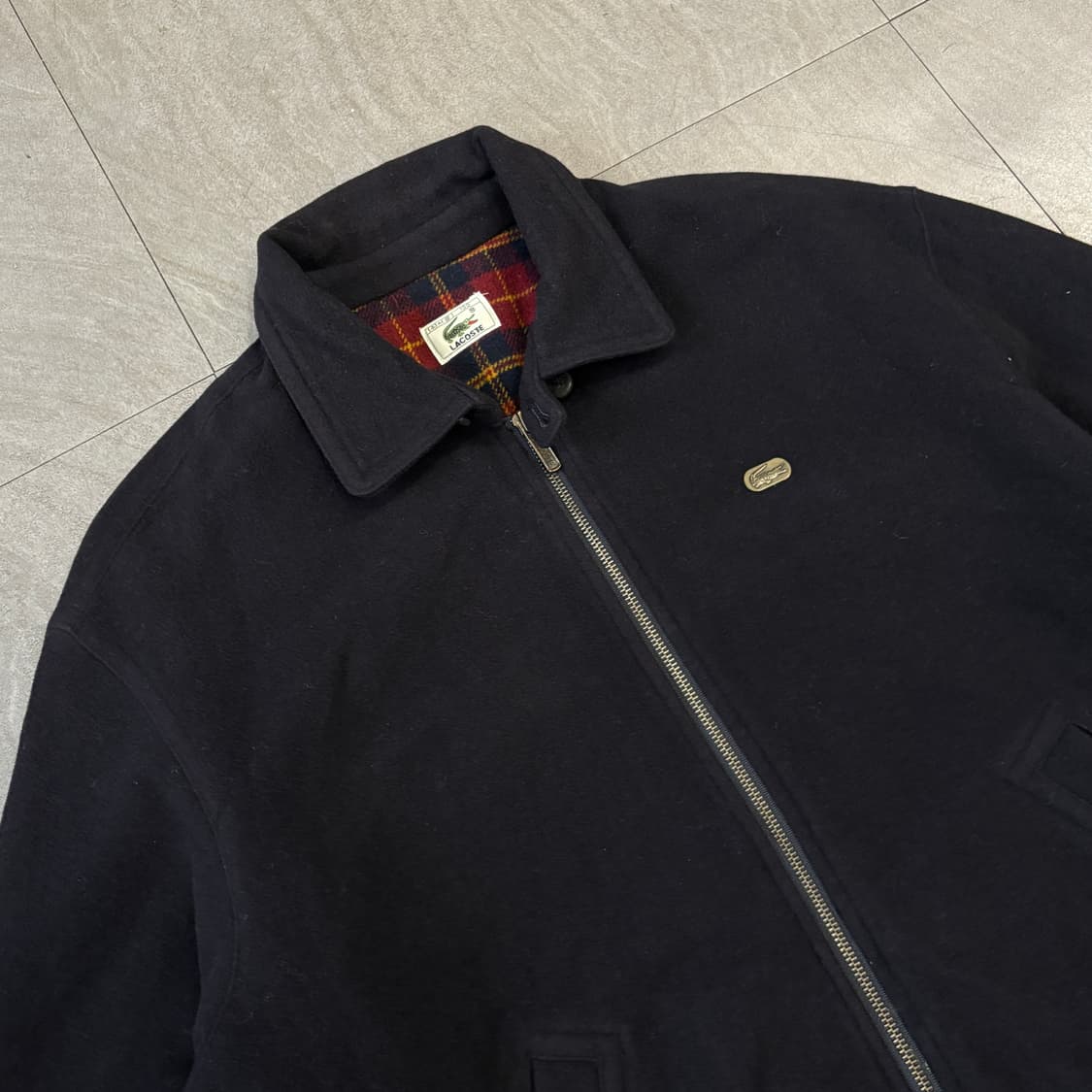 라코스테 정품 서광제조 울 블루종 자켓 상품이미지2