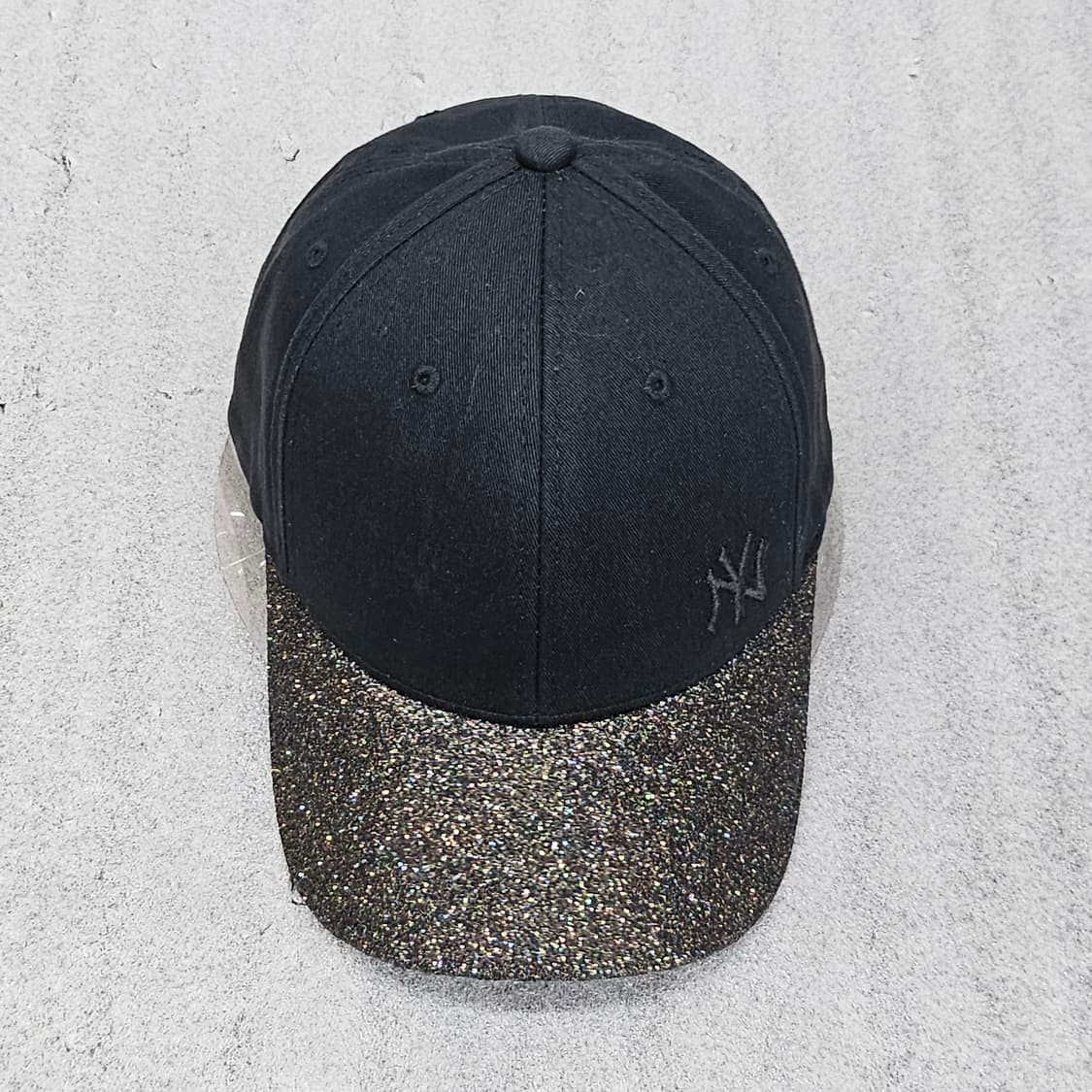 MLB 뉴욕 양키스 정품 글리터 볼캡 블랙 상품이미지1