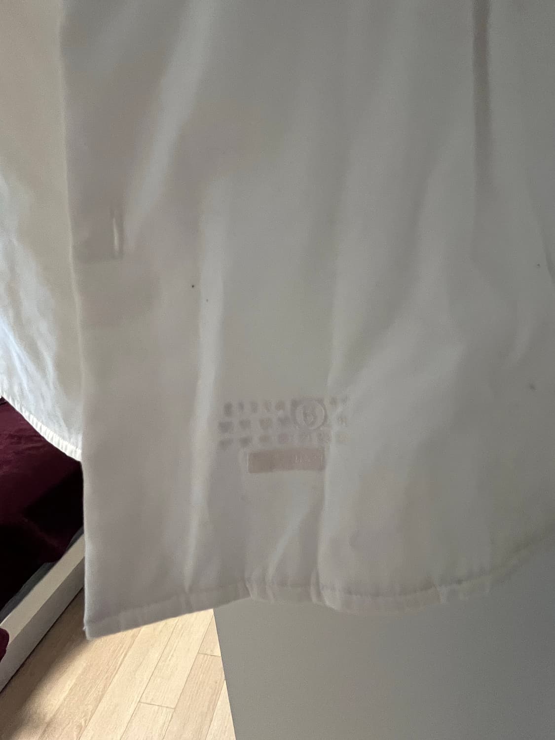 슈프림 x MM6 메종 마르지엘라 패디드 셔츠 화이트(xxl) 상품이미지3