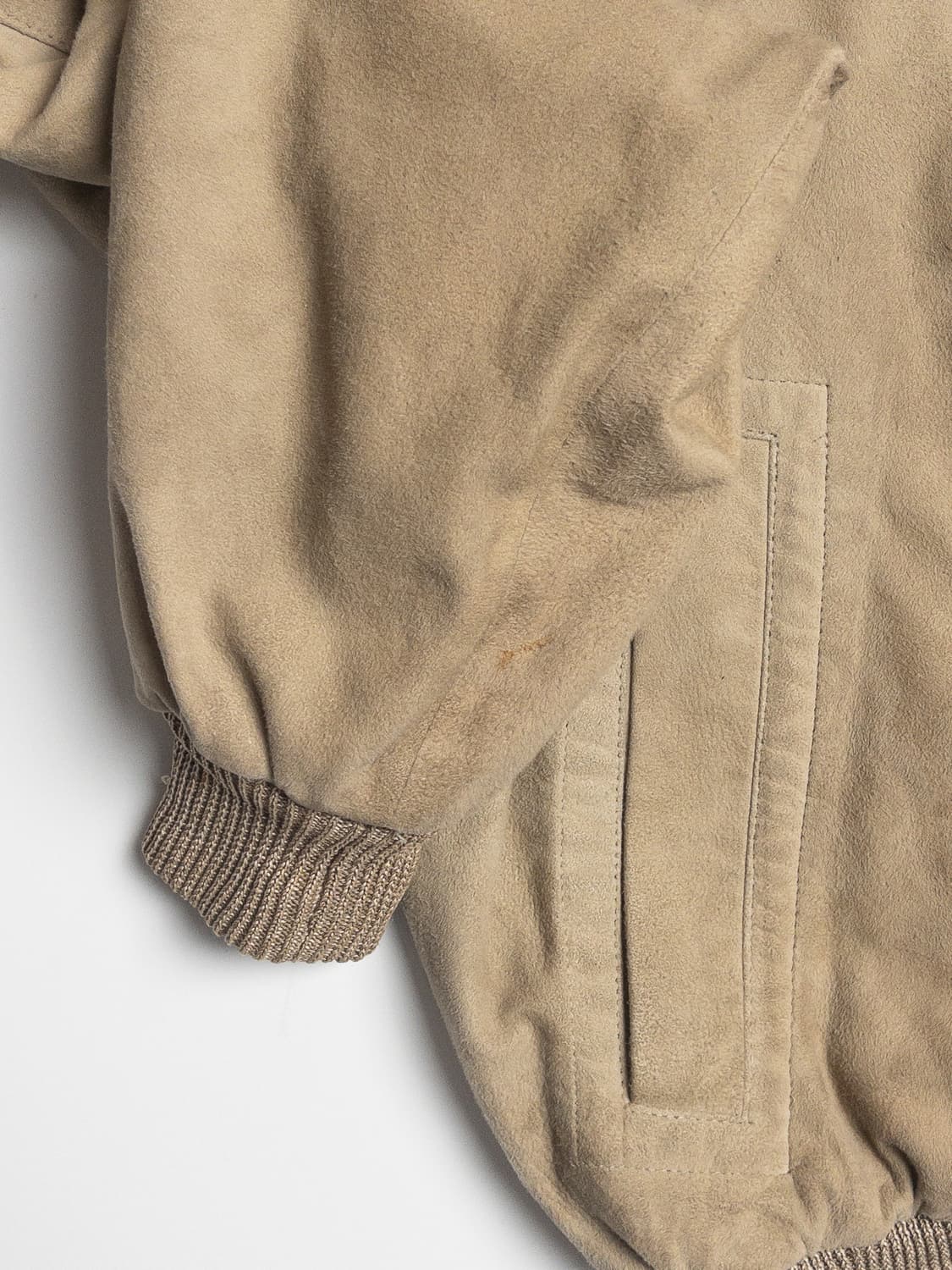 80’s Hugo Boss 스웨이드 레더 봄버 자켓 상품이미지7