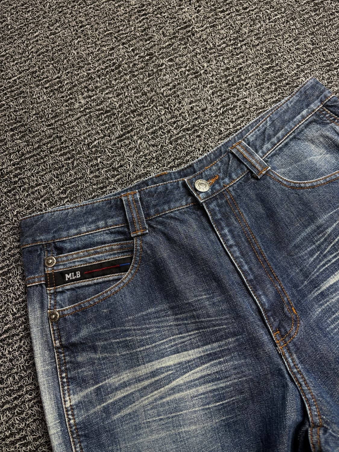 00s MLB 양키스 멀티 자수 디테일 데님 팬츠 2567 상품이미지3