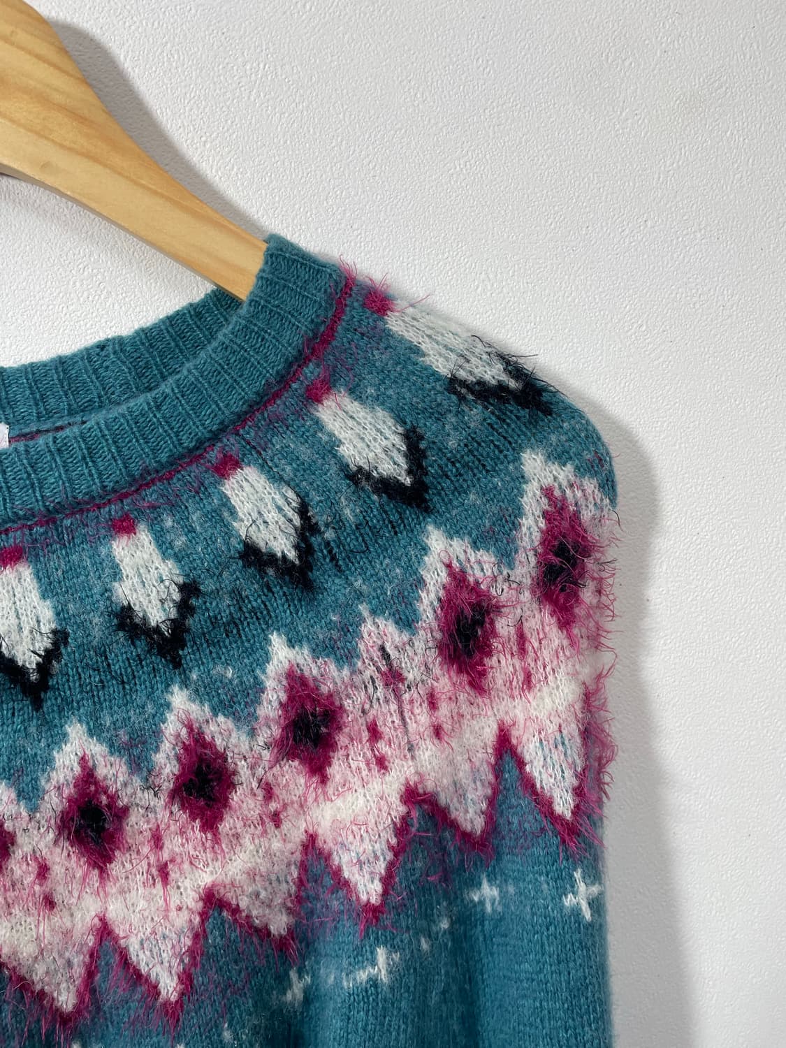 이키Iki 울 패턴 니트 Free - K26 상품이미지3