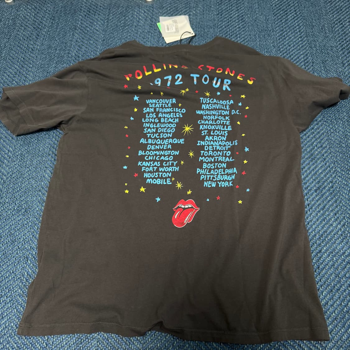 데이드리머 롤링스톤즈 1972 투어 티셔츠L사이즈 남녀공용 상품이미지3