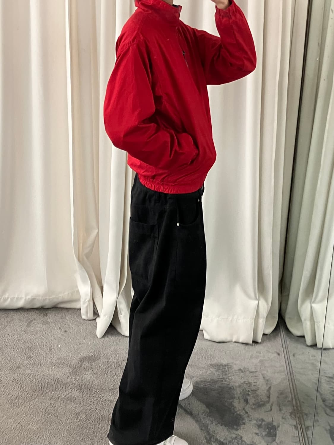 90's 파타고니아 레드 뉴매틱 봄버 자켓 S 상품이미지6