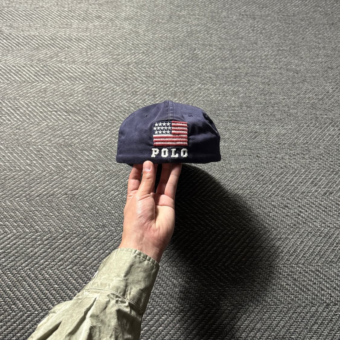 90s 폴로랄프로렌 미제 성조기 아플리케 올드 캡 상품이미지5