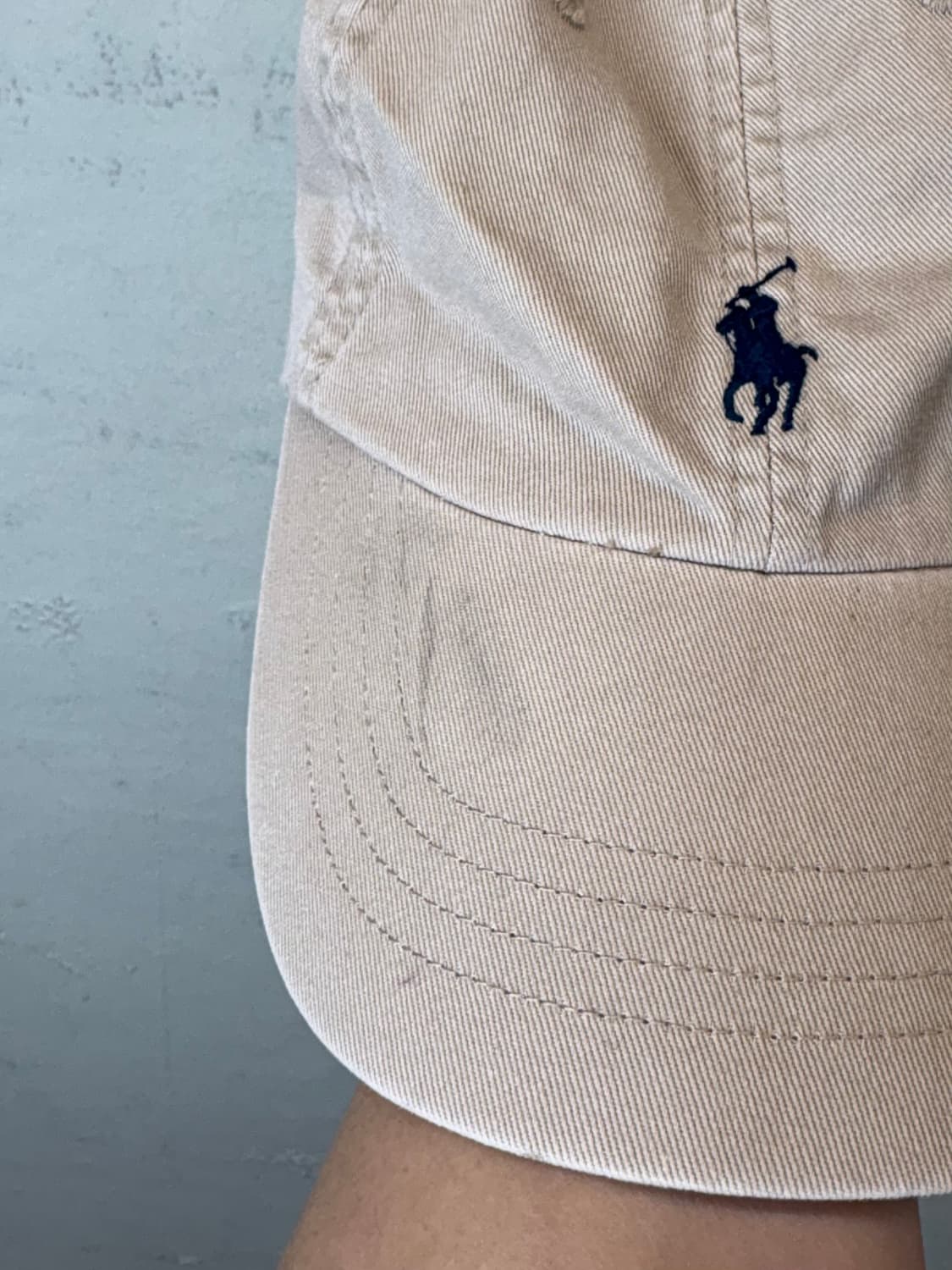 폴로랄프로렌 큐알 인증 코튼 치노 볼캡 베이지 상품이미지7