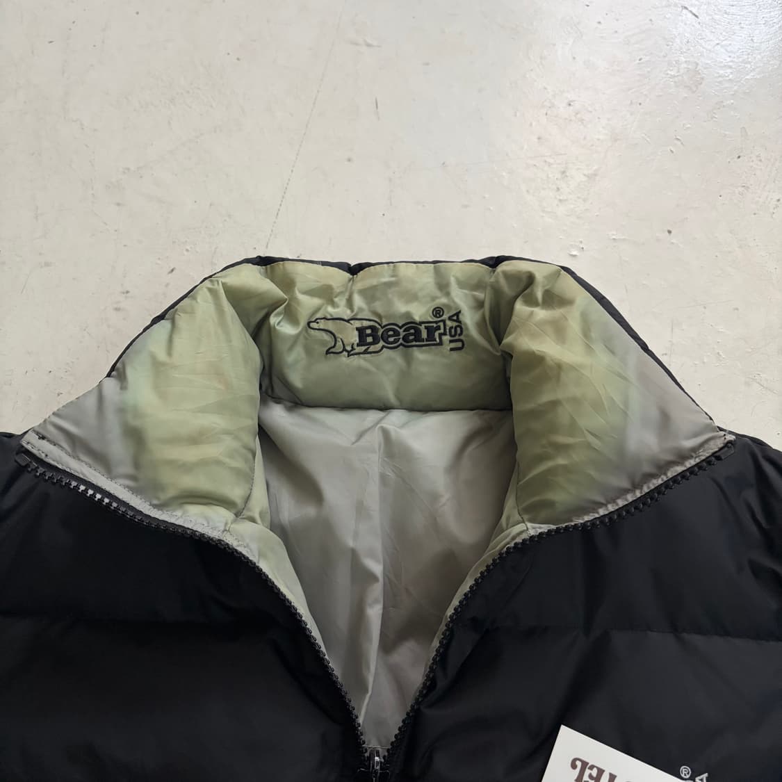 90s USA Bear 빈티지 리버시블 푸퍼 패딩 M 상품이미지5