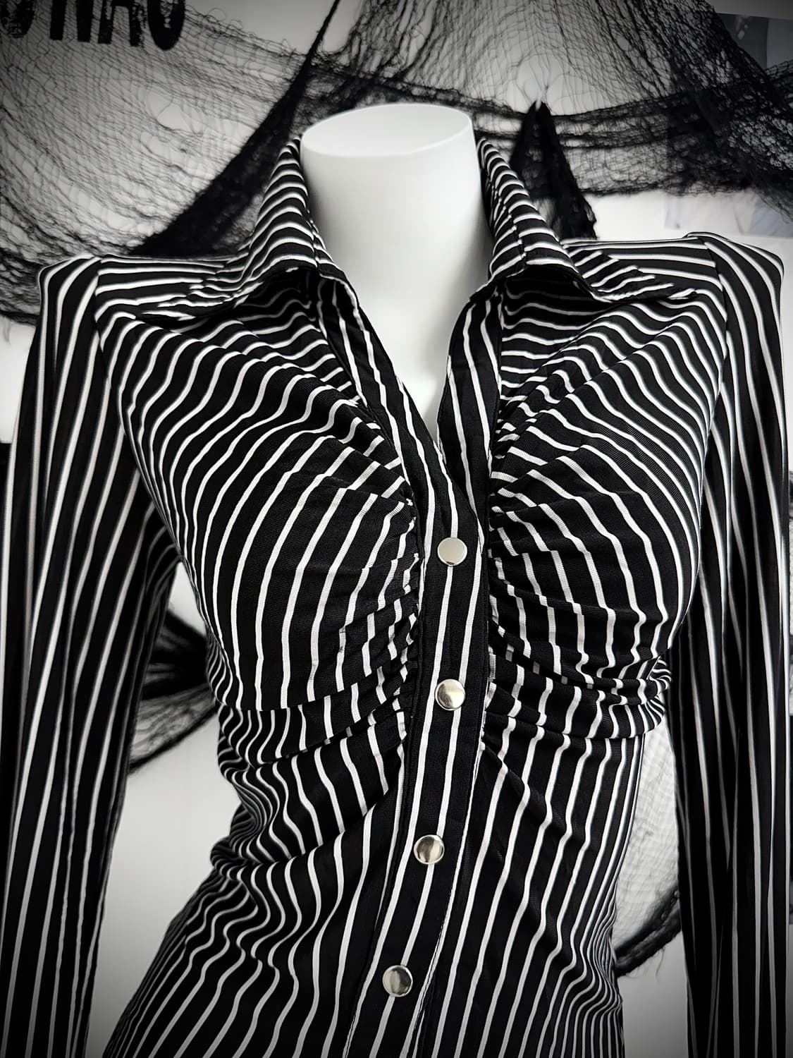 Lace detailed shirring shirts 상품이미지3