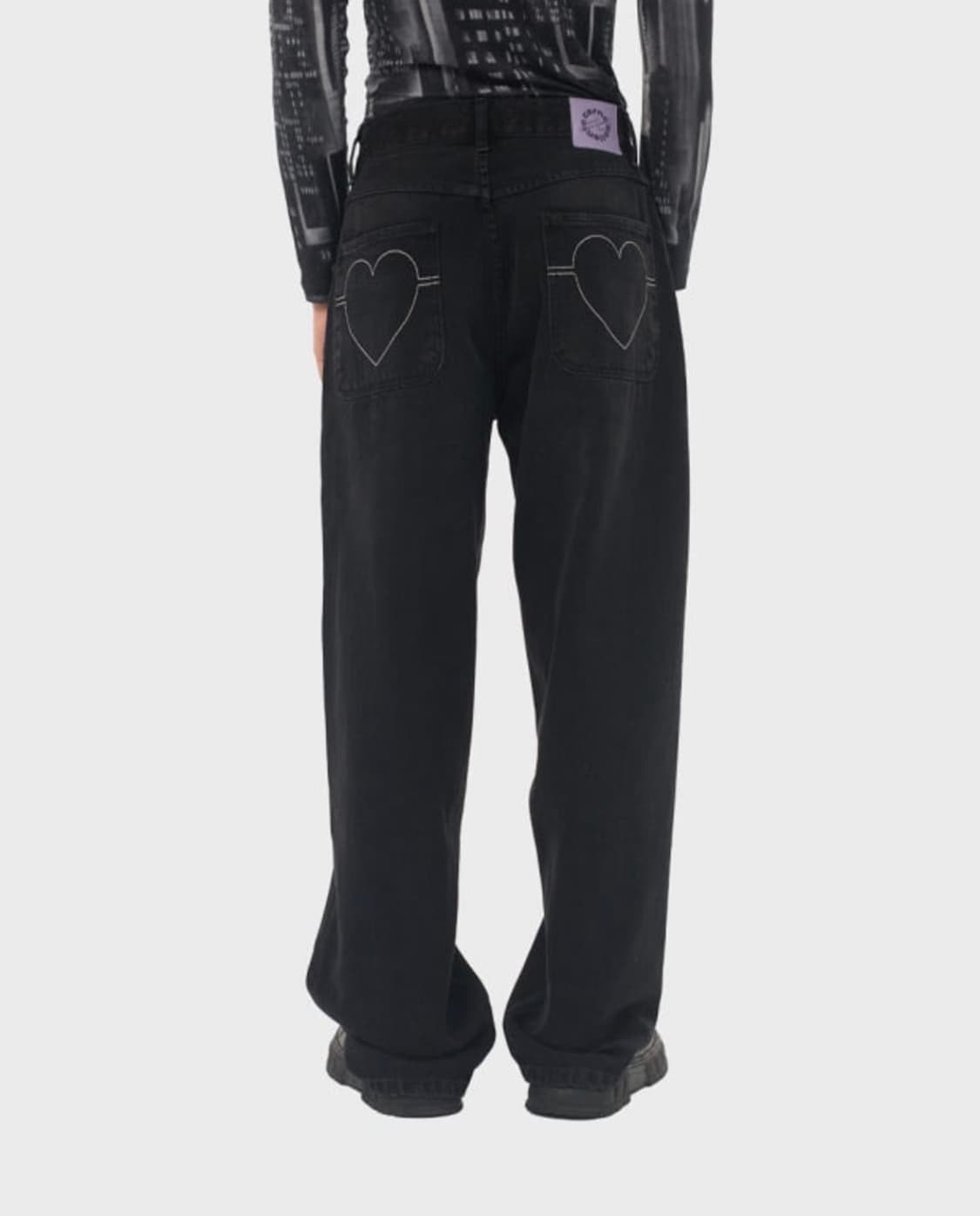 까르네볼렌테 fly together 블랙하트데님 30 size 상품이미지1