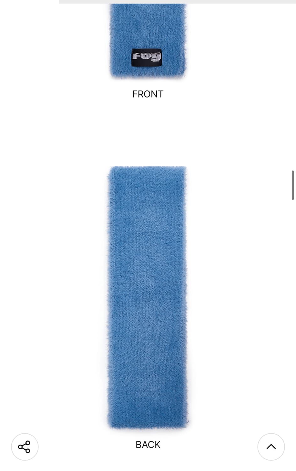 하우스포그 베이직 로고 머플러 블루 새상품 (59000원)  상품이미지4