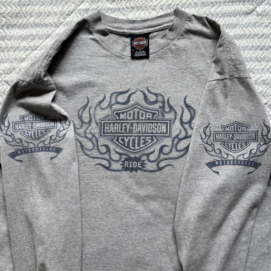 빈티지 할리데이비슨 플레임 롱슬리브 티셔츠 상품이미지3