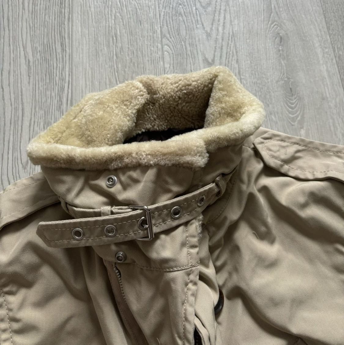 스포츠 프라다 나일론 퍼 카라 코트 상품이미지6