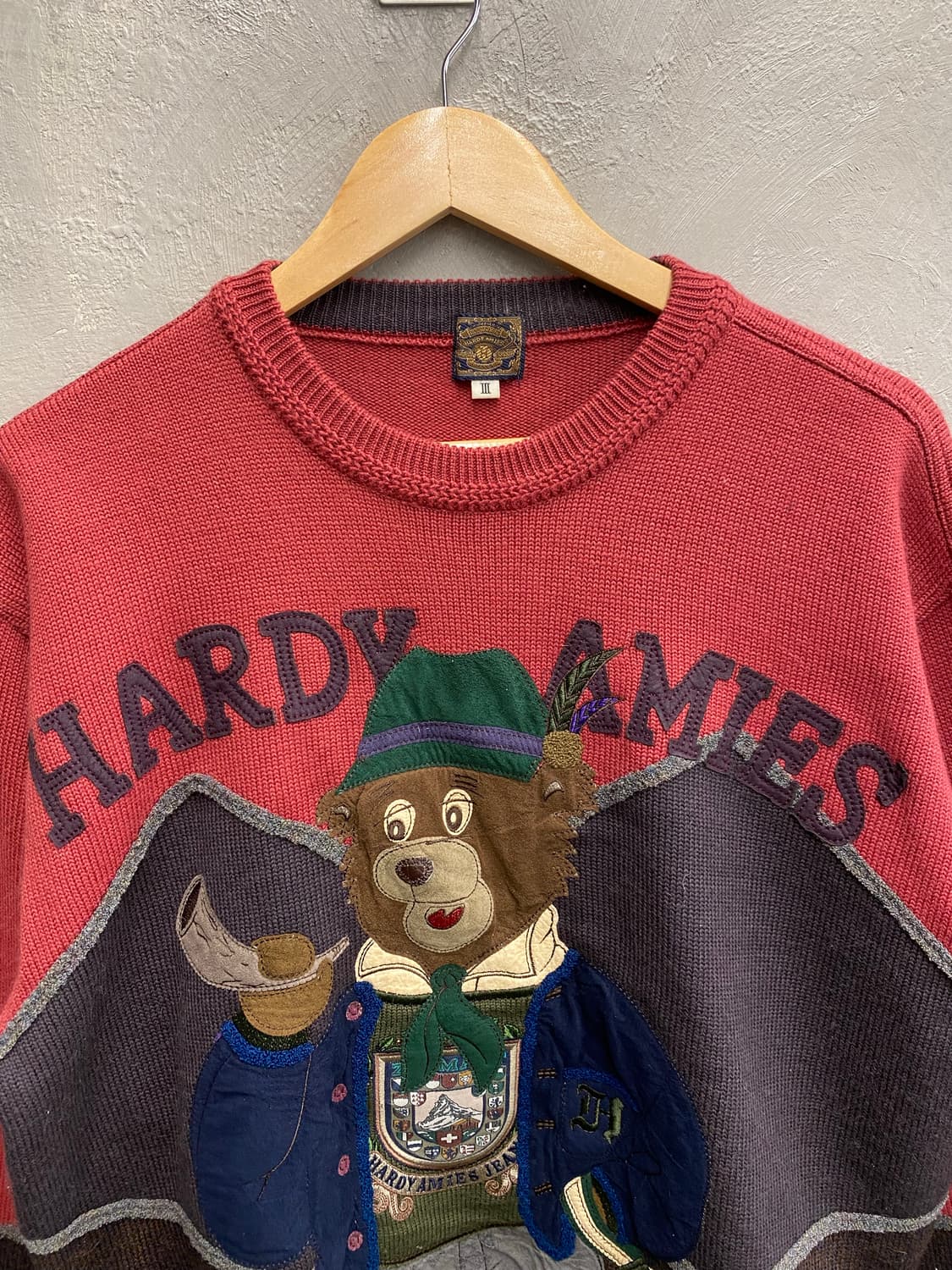 [L] 90s HARDY AMIES 하디에이미스 빈티지 울 니트 상품이미지2