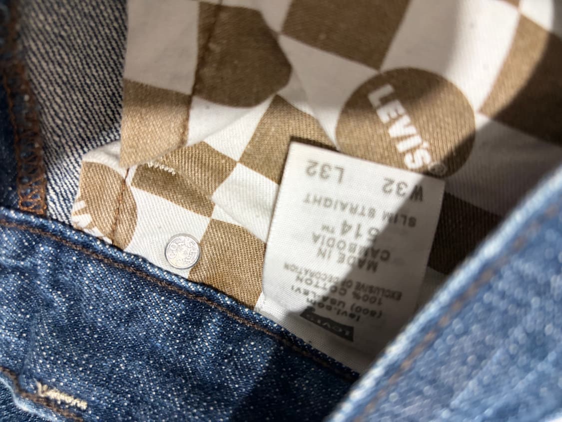 리바이스 올드스쿨 레더패치 오버 스트레이트진 32 상품이미지6