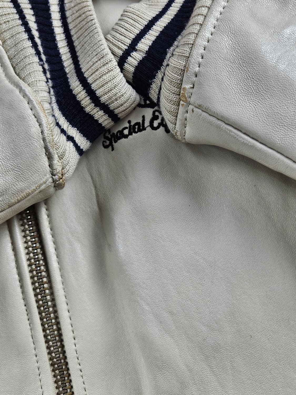 아비렉스 아이콘 가죽 블루종 바시티 자켓 ( M ) / 11109 상품이미지5