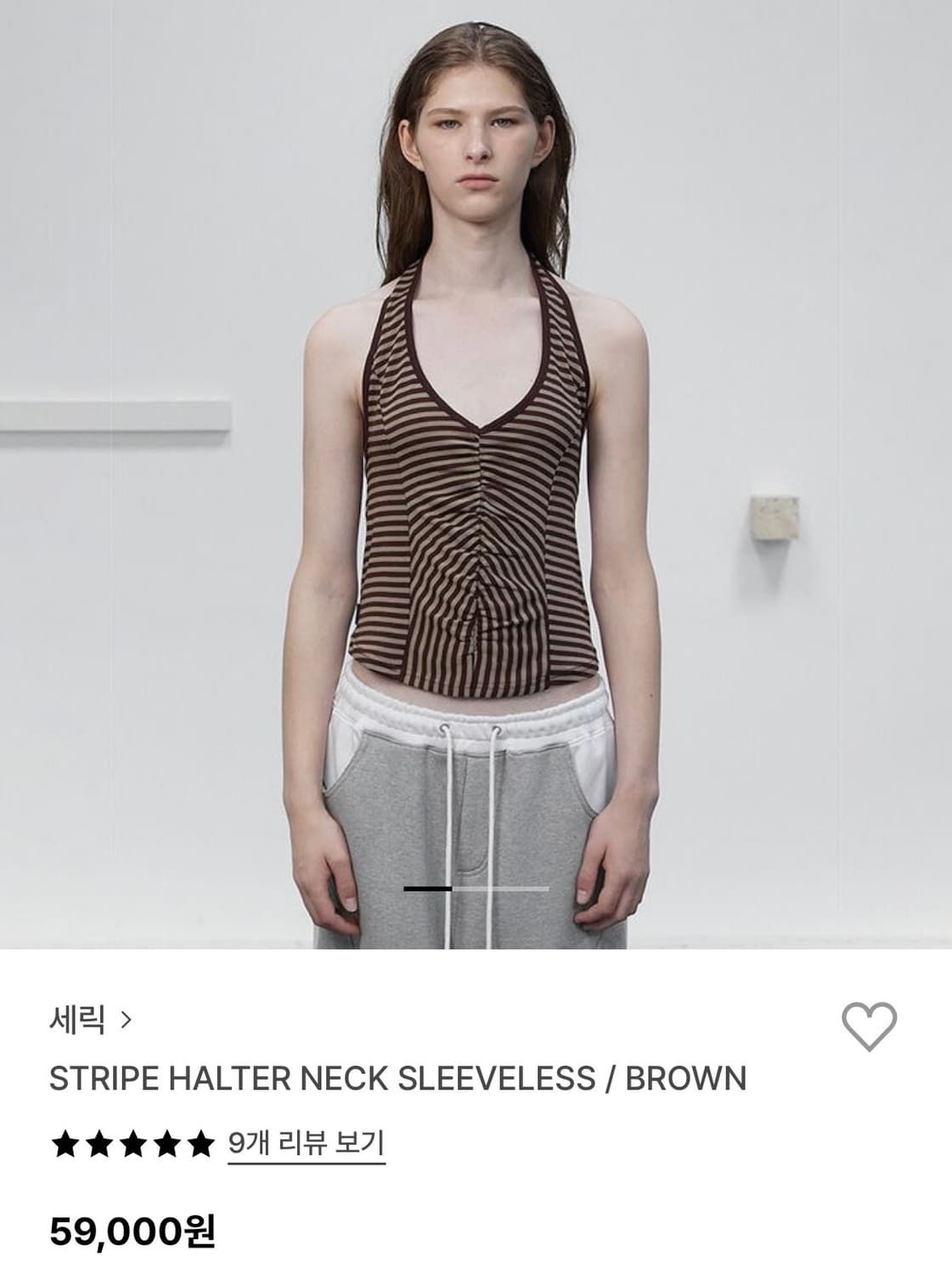 세릭 SLEEVELESS / BROWN 세릭나시 상품이미지1