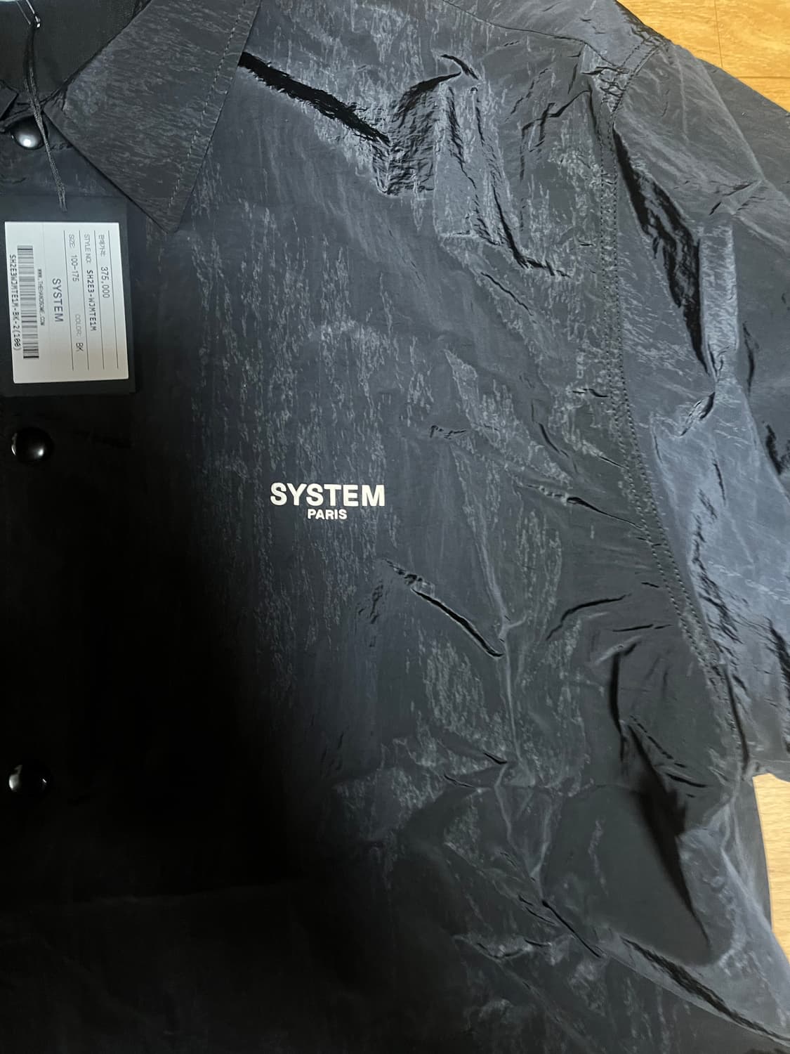 시스템옴므 파리컬렉션 코치자켓 샘플 100사이즈 새상품 판매합니다. 상품이미지2