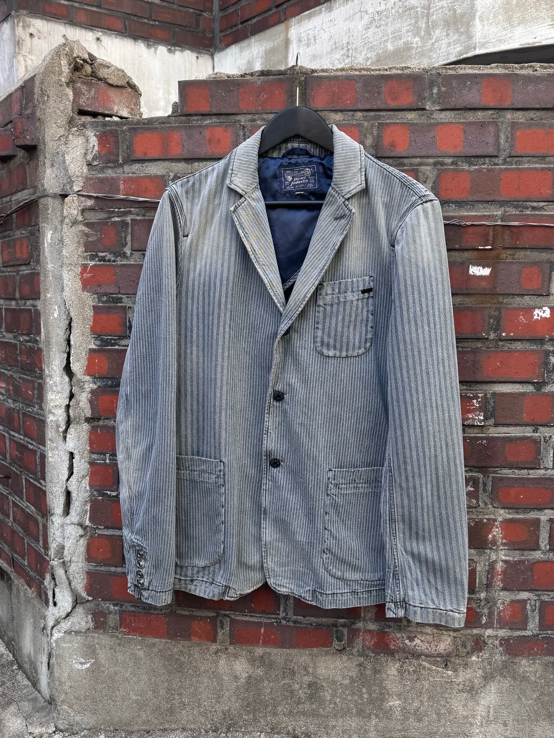 디젤 스트라이프 디트로이트 3B 데님자켓 상품이미지1