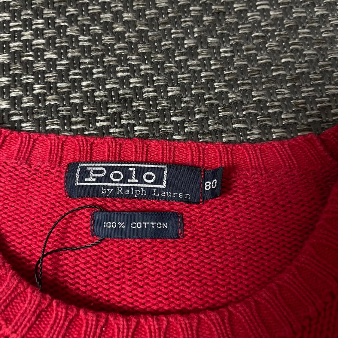 폴로 랄프로렌 레드 긴팔 니트 80 상품이미지4