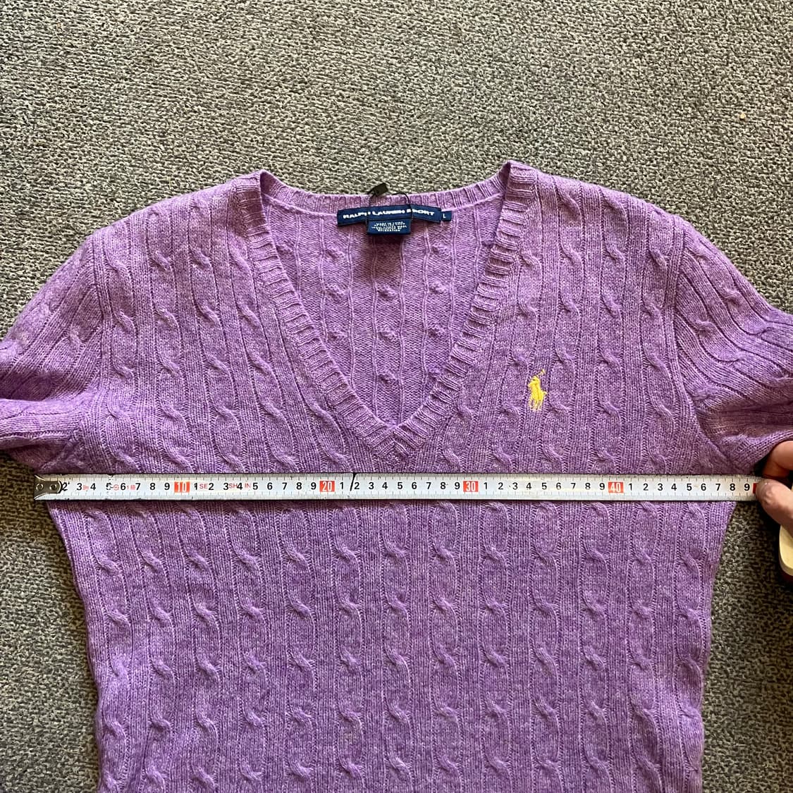 94 폴로 꽈배기 브이넥 니트 상품이미지5