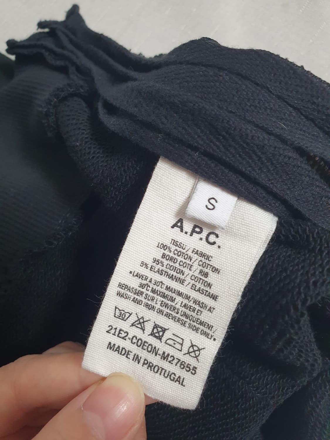 택포가 APC 후드 아페쎄 X 사카이 사이드지퍼 프린트 풀오버 후디 S 상품이미지8
