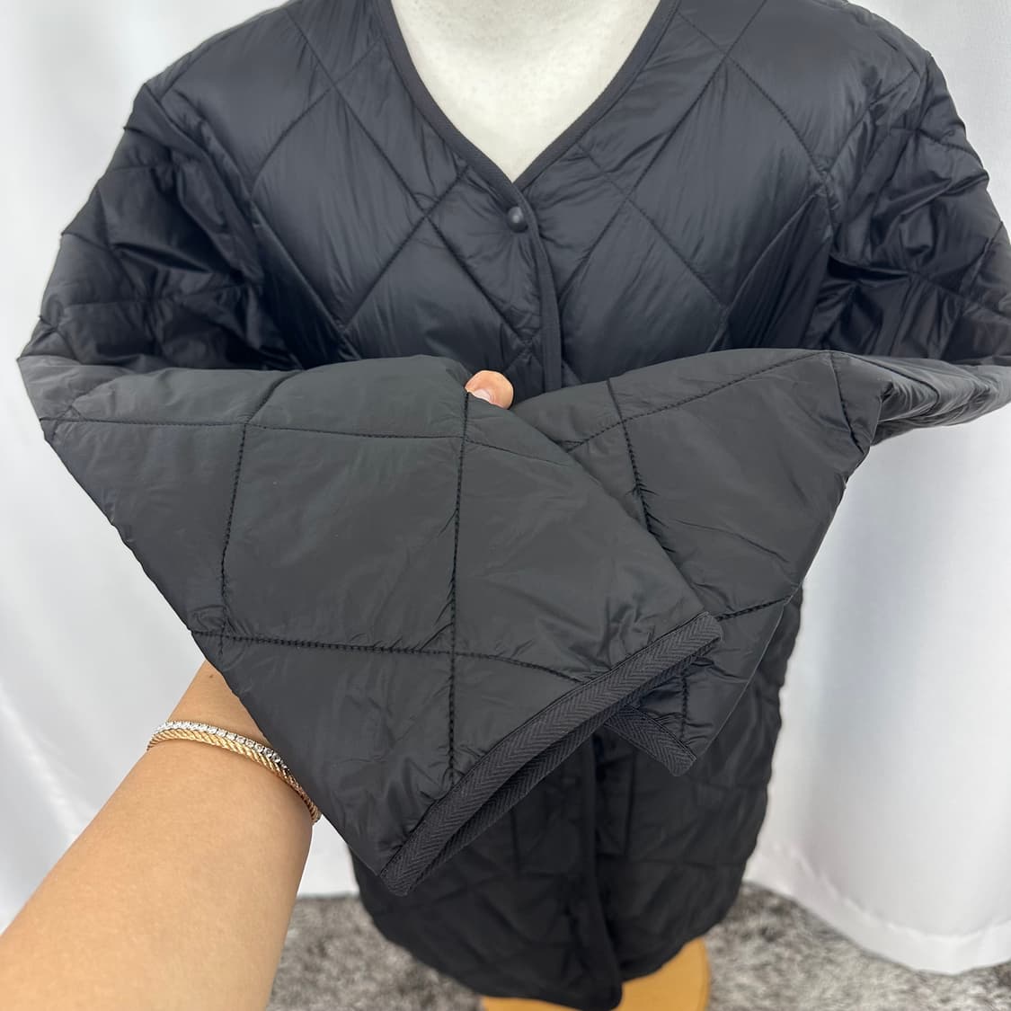   폴햄 여자 경량 패딩자켓 검정 95 M 상품이미지3