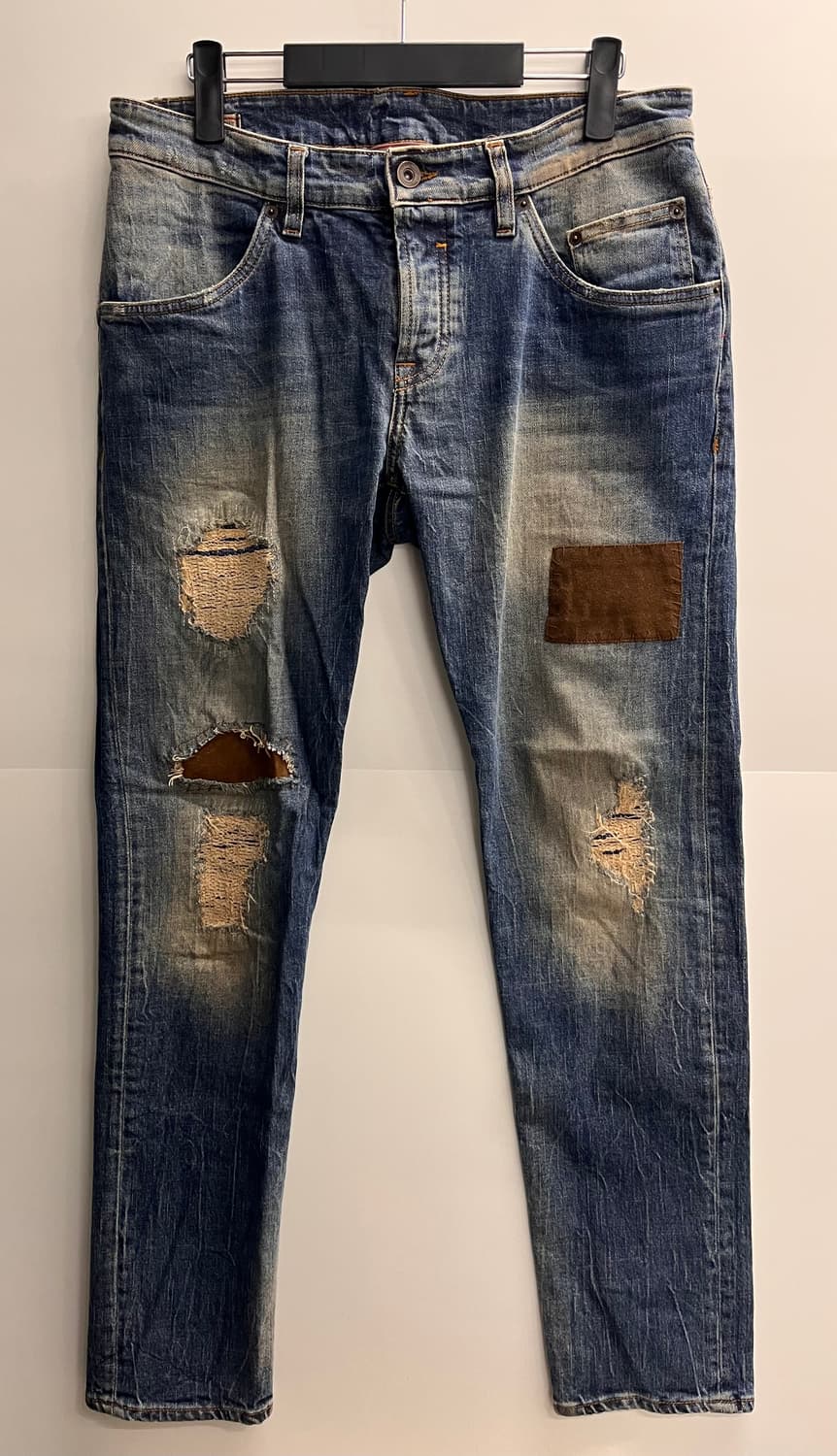 시빌리아 Siviglia 데미지 패치워크 데님 32 상품이미지1