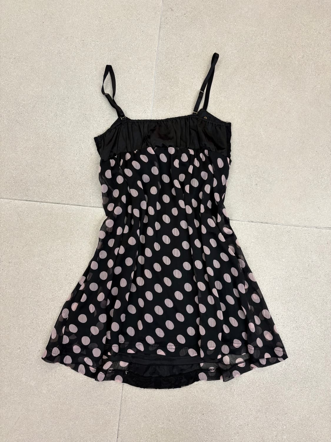 도트 레이스 갸루 원피스 상품이미지5