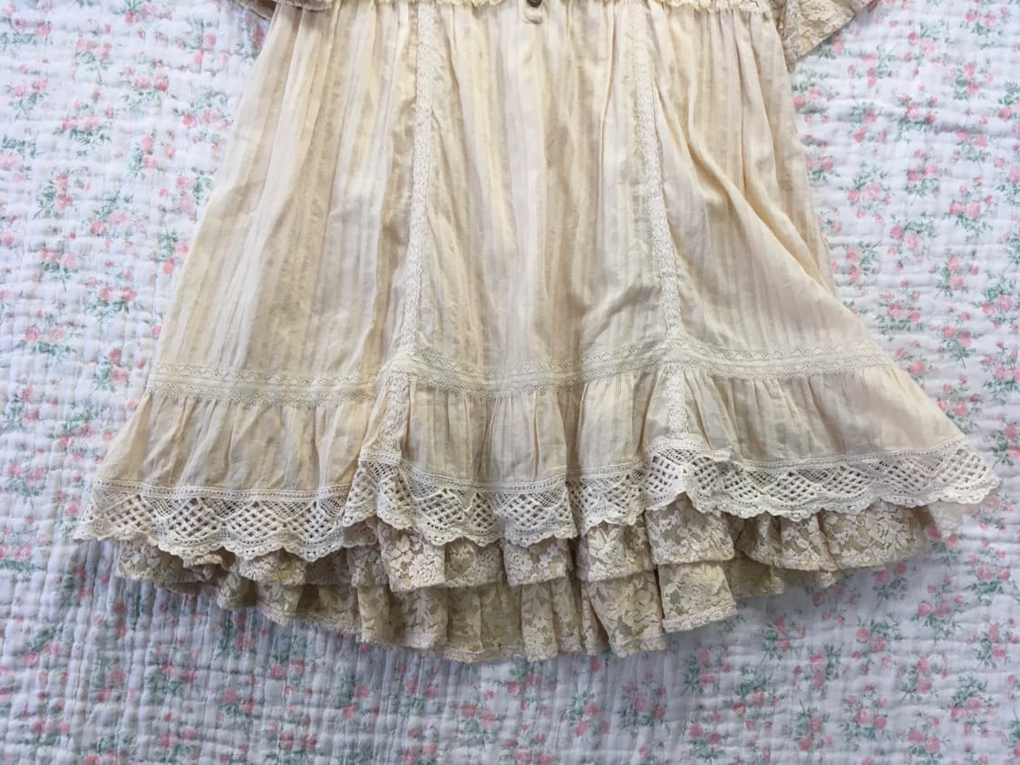 빈티지 앤틱 아일렛 레이스 블라우스 상품이미지9