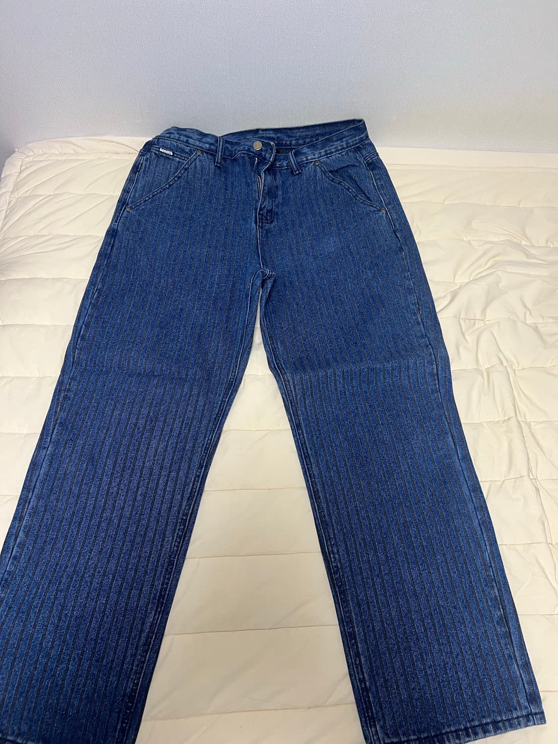 위캔더스 스트라이프 데님 상품이미지1