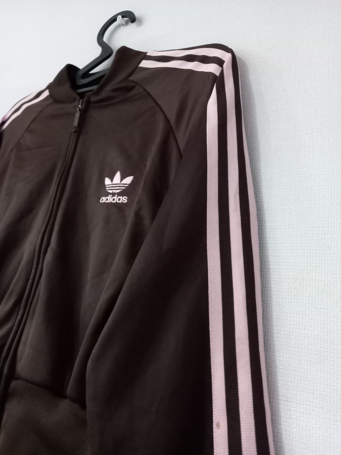 아디다스 대장급  브라운 핑크 초코 트랙탑 저지 져지집업 85/XS 상품이미지2